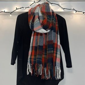 Multicolor plaid scarf
